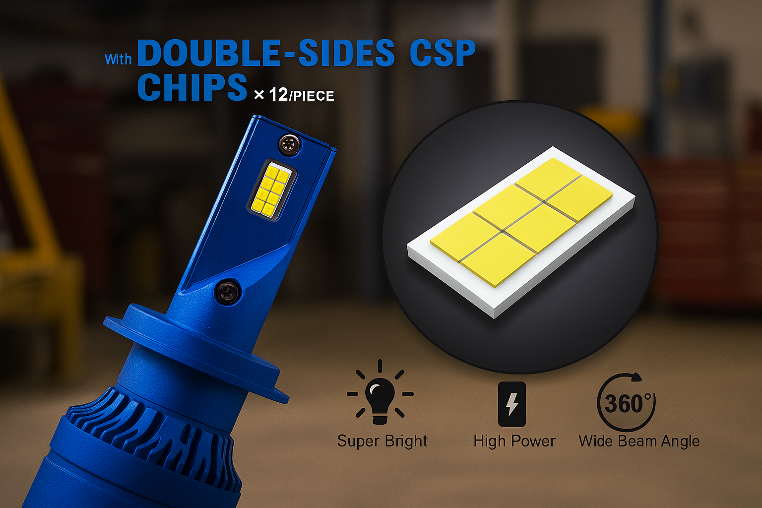 معرفی چراغ‌های LED با چیپ CSP